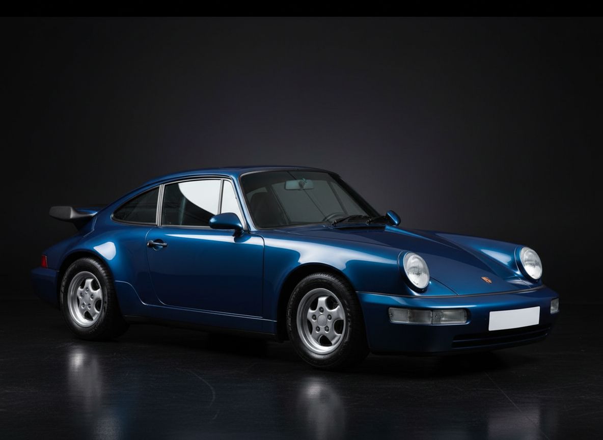 Porsche 911 Carrera 964 — 1:2 Half-Scale — Marine Blue — 01 Studio Hero