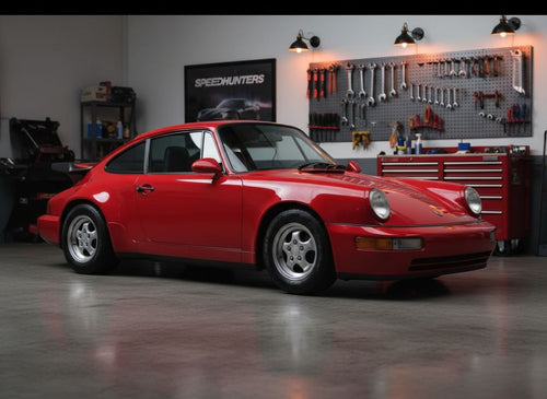 Porsche 911 Carrera 964 — 1:2 Half-Scale — Guards Red — 02 Garage Workshop