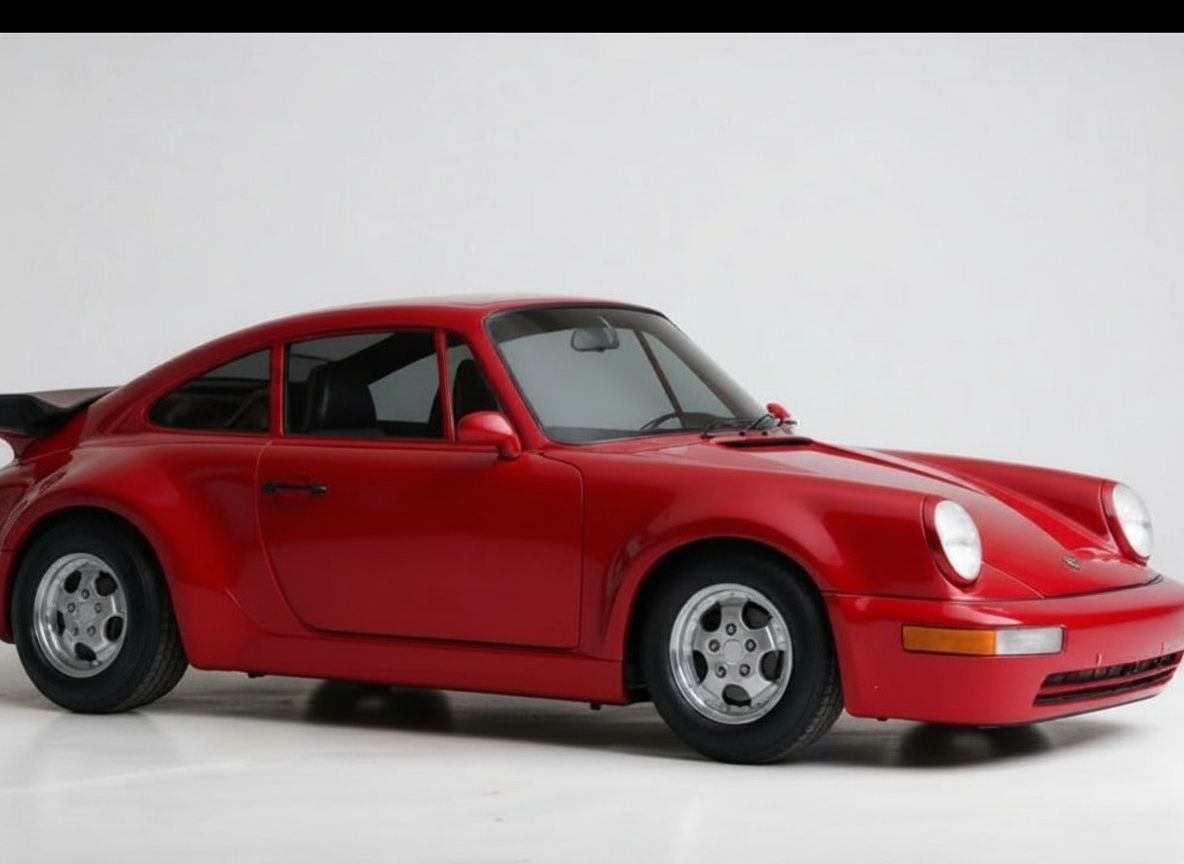 Porsche 911 Carrera 964 — 1:2 Half-Scale — Guards Red — 04 Minimal White