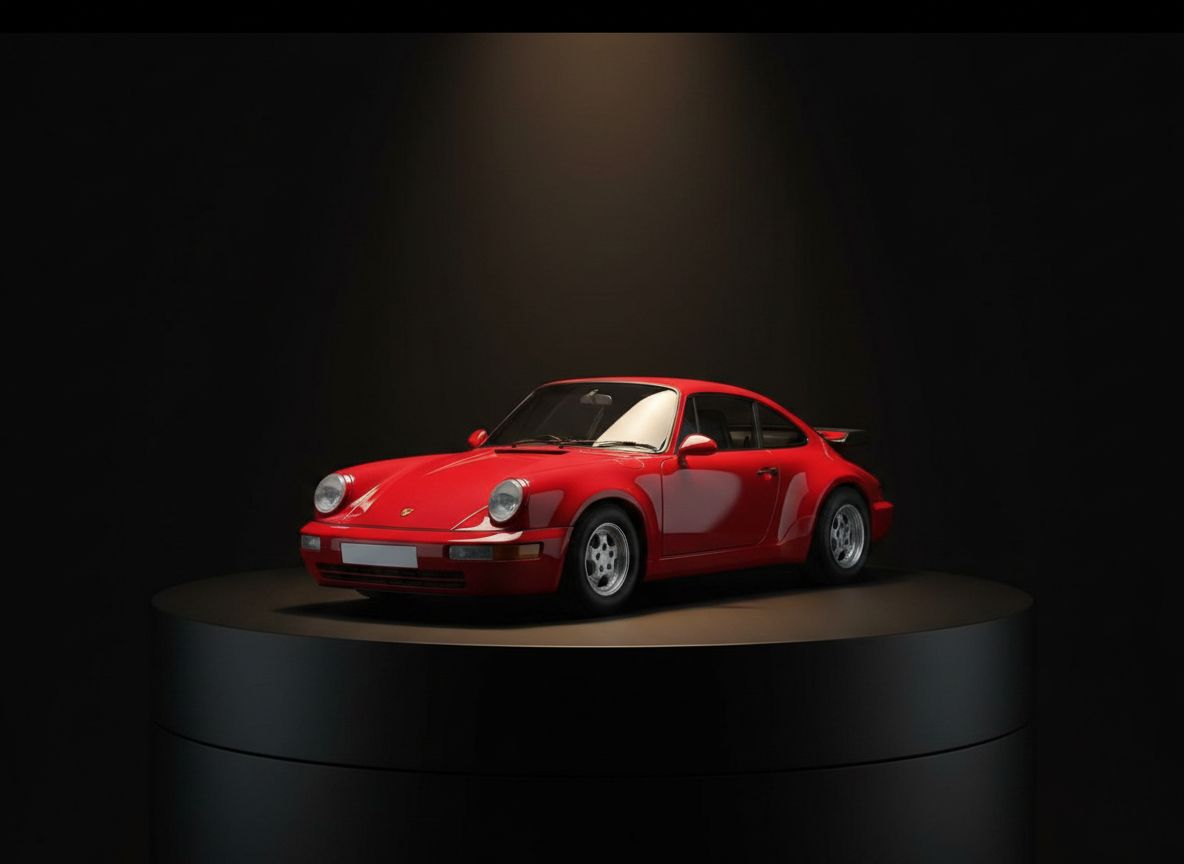 Porsche 911 Carrera 964 — 1:2 Half-Scale — Guards Red — 05 Collector Pedestal