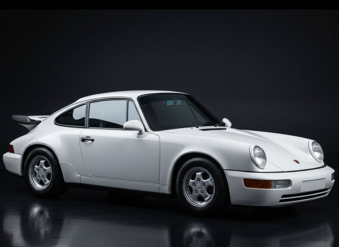 Porsche 911 Carrera 964 — 1:2 Half-Scale — Grand Prix White — 01 Studio Hero