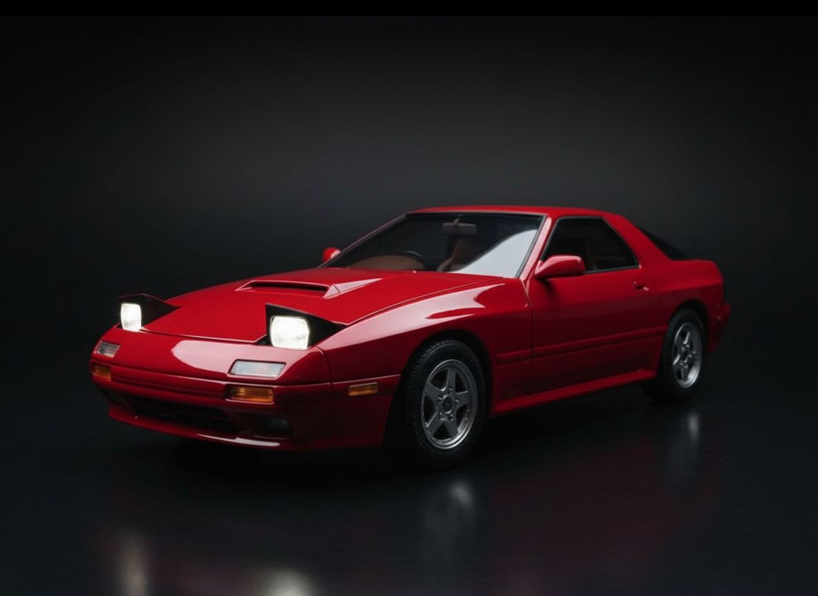 Mazda RX-7 FC — 1:2 Half-Scale — Blaze Red — 01 Studio Hero