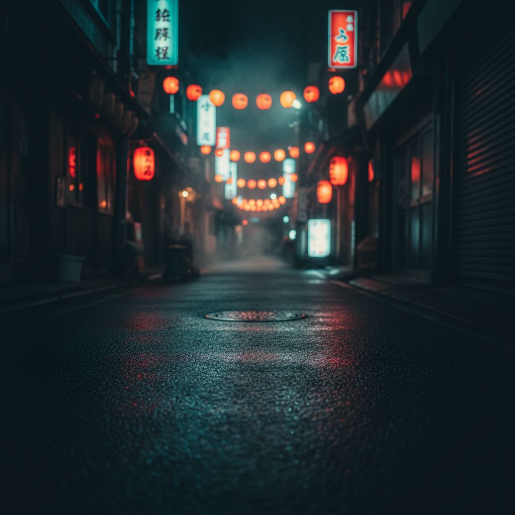 Tokyo Garage neon hero background